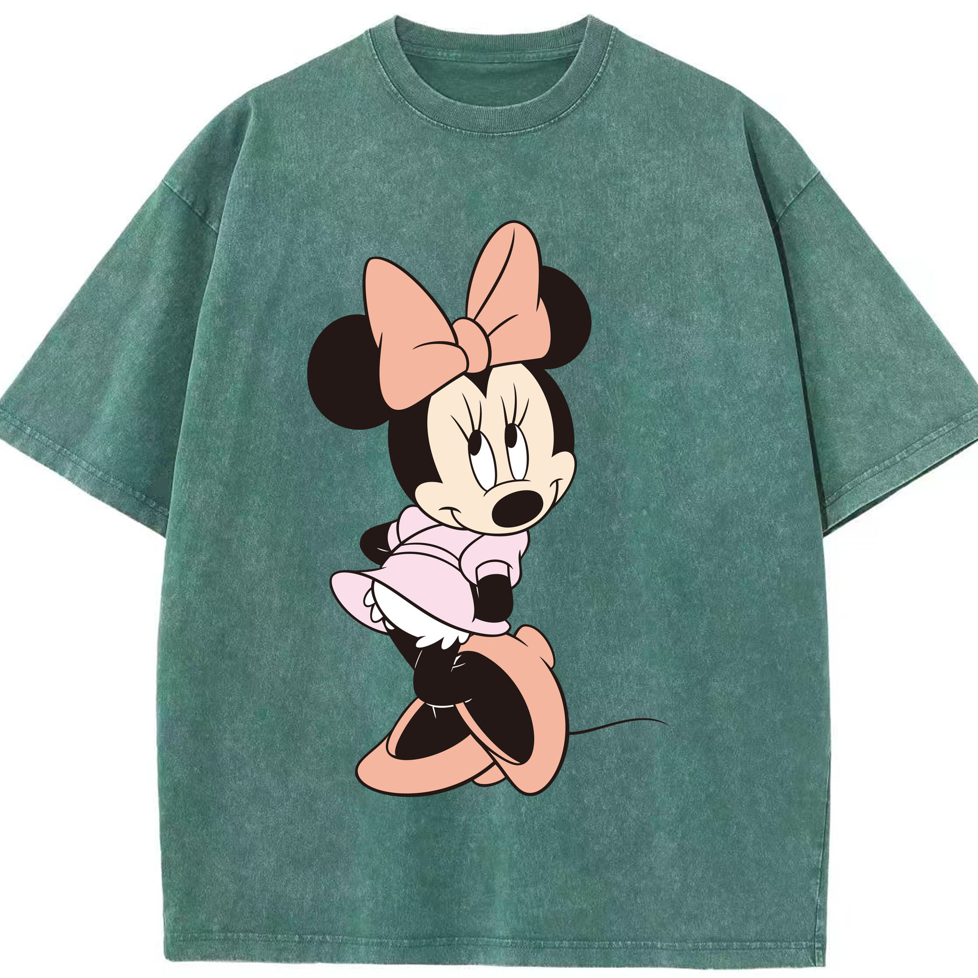 （画像用） ミッキーマウス Mickey Mouse 綿100% ヴィンテージ風 半袖Tシャツ（フロントプリント）